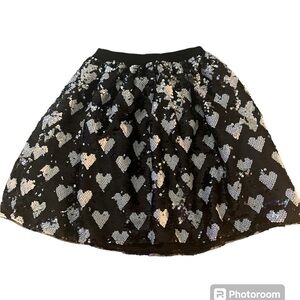 Lola & the boys sequin heart skirt